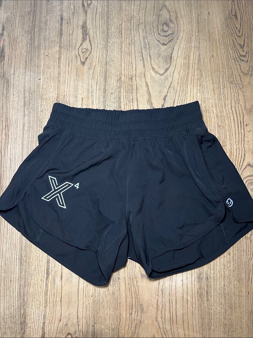Women's Tasc Performance Black Athletic Shorts with Reflective Logo Medium